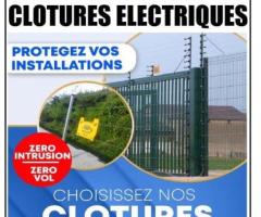 - Clôtures Électriques, et Fils anti intrusion barbelés